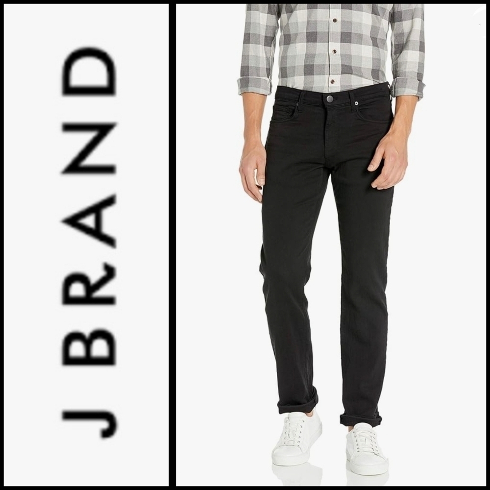 J BRAND ▪ Mens Luxury Denim Jeans ▪︎ Soft Touch ▪ Deep Black ▪︎ EUC ▪ Size 32/34
